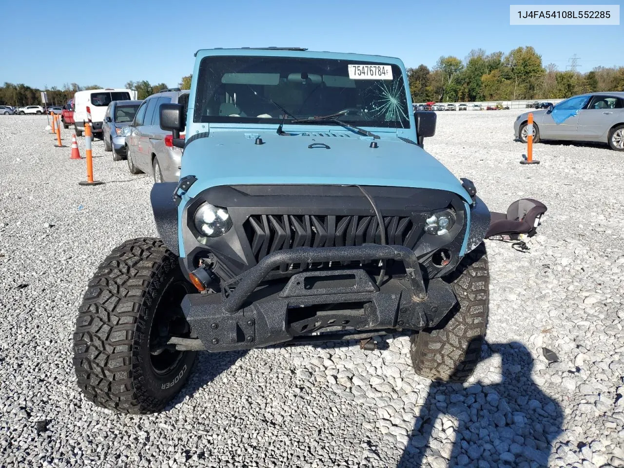 2008 Jeep Wrangler Sahara VIN: 1J4FA54108L552285 Lot: 75476784