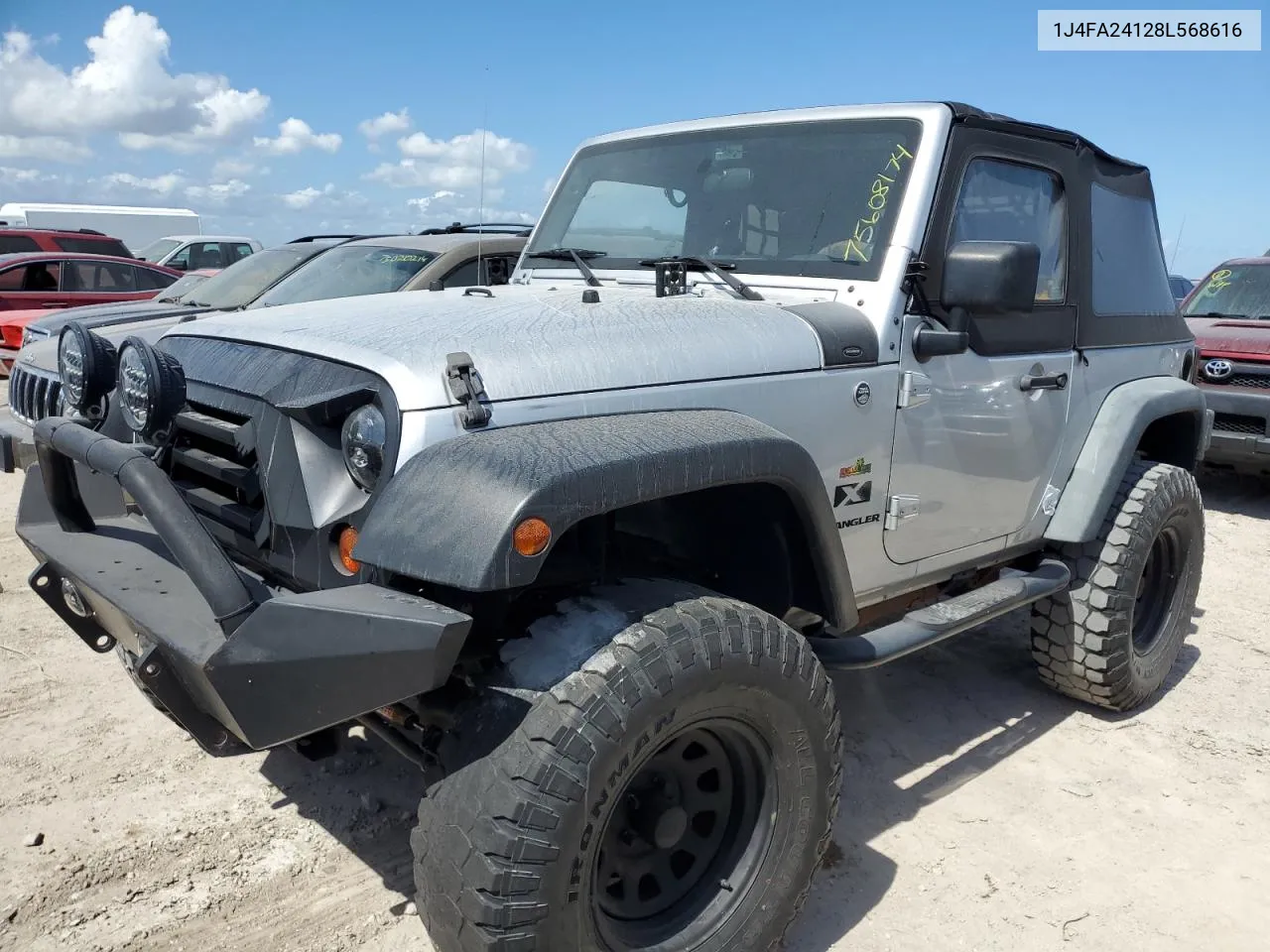 2008 Jeep Wrangler X VIN: 1J4FA24128L568616 Lot: 75608174