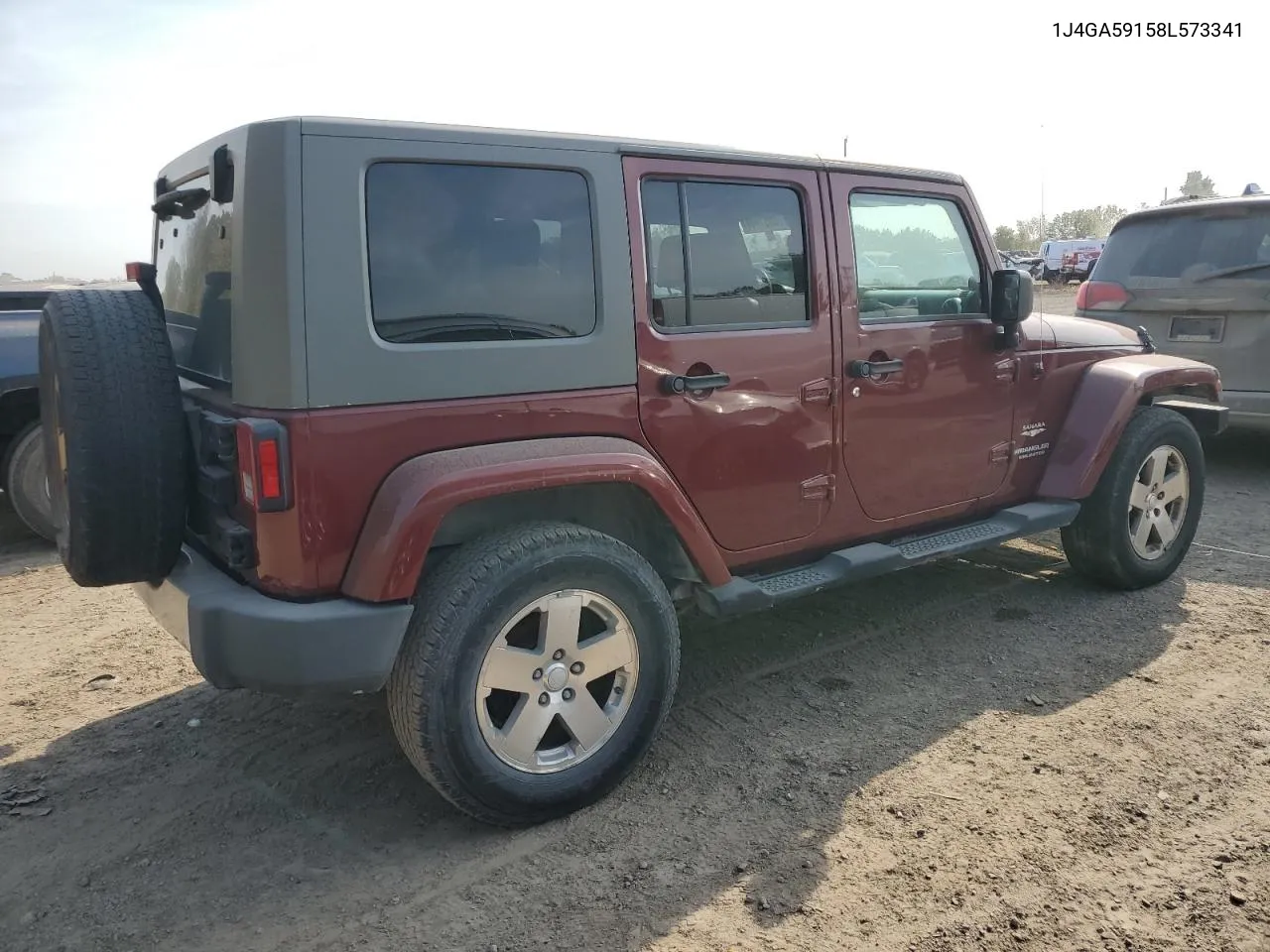 2008 Jeep Wrangler Unlimited Sahara VIN: 1J4GA59158L573341 Lot: 75681414