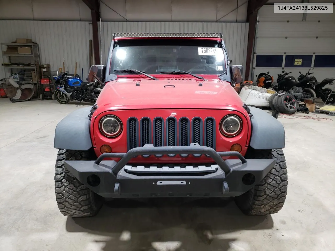 2008 Jeep Wrangler X VIN: 1J4FA24138L529825 Lot: 76027494