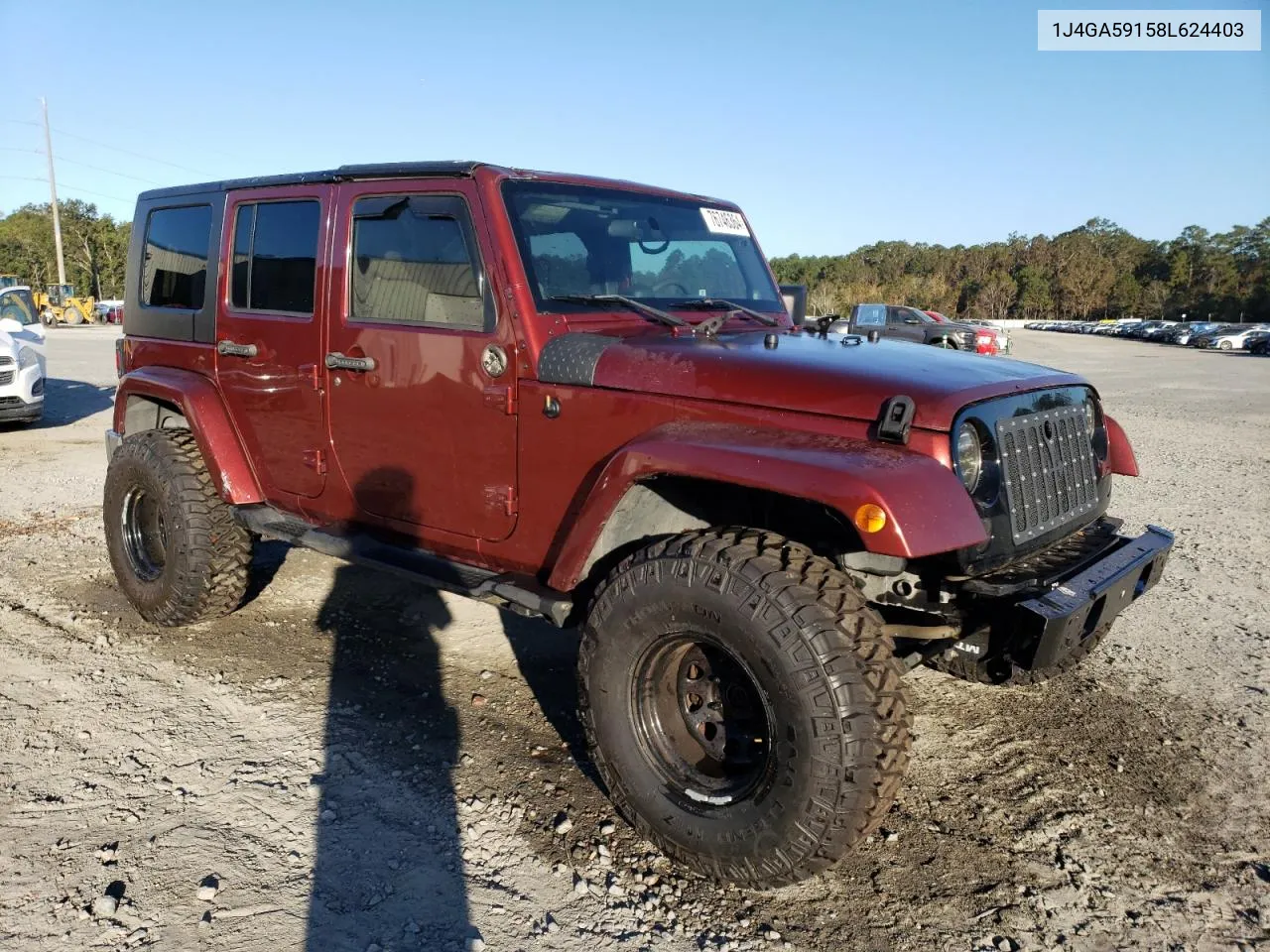 2008 Jeep Wrangler Unlimited Sahara VIN: 1J4GA59158L624403 Lot: 76746364