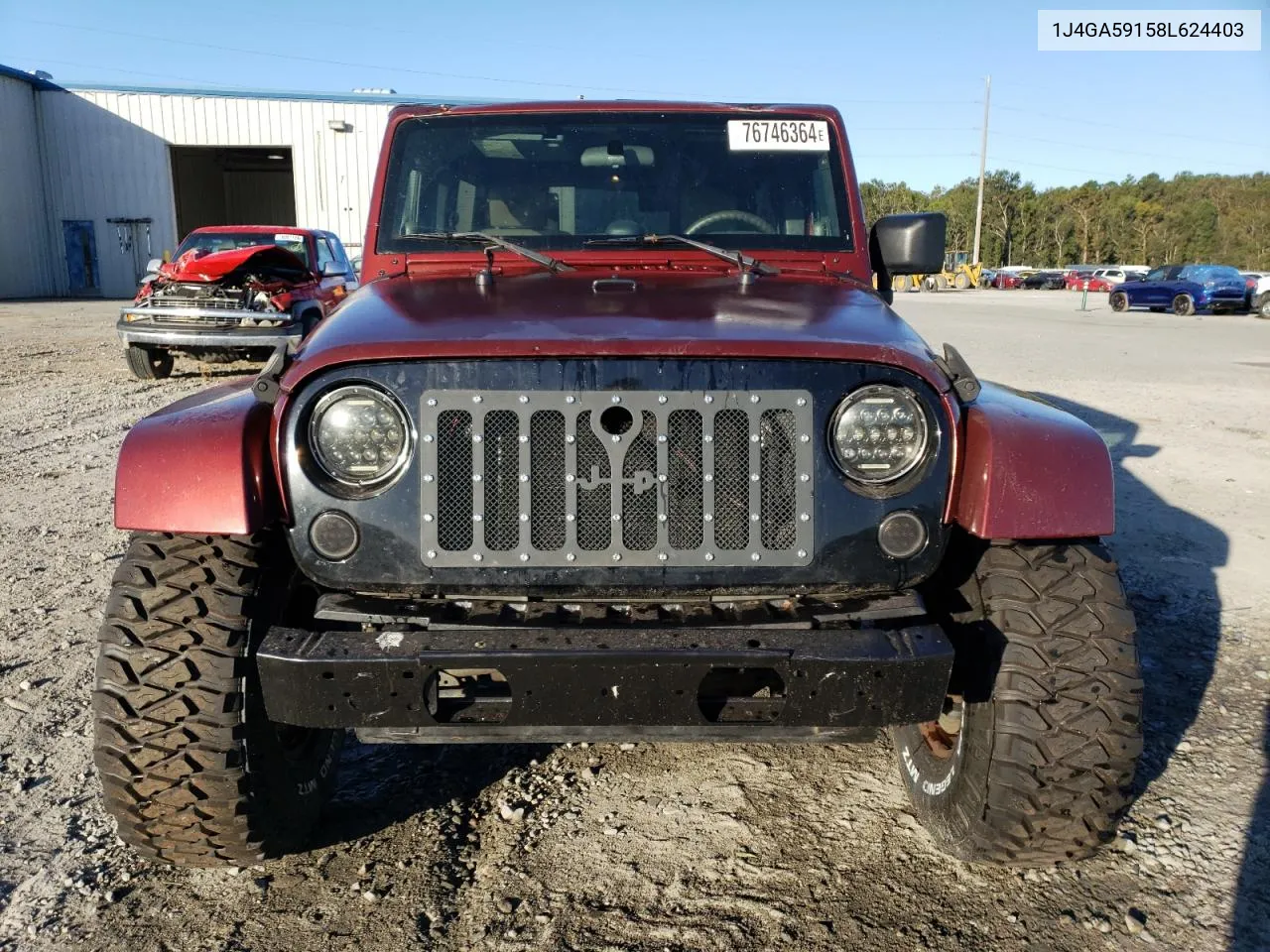 2008 Jeep Wrangler Unlimited Sahara VIN: 1J4GA59158L624403 Lot: 76746364