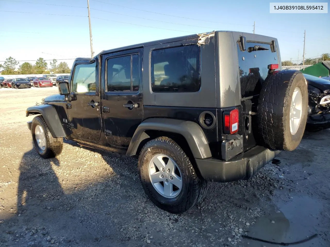 2008 Jeep Wrangler Unlimited X VIN: 1J4GB39108L595412 Lot: 77228314