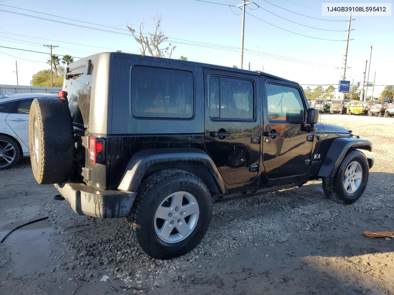 2008 Jeep Wrangler Unlimited X VIN: 1J4GB39108L595412 Lot: 77228314