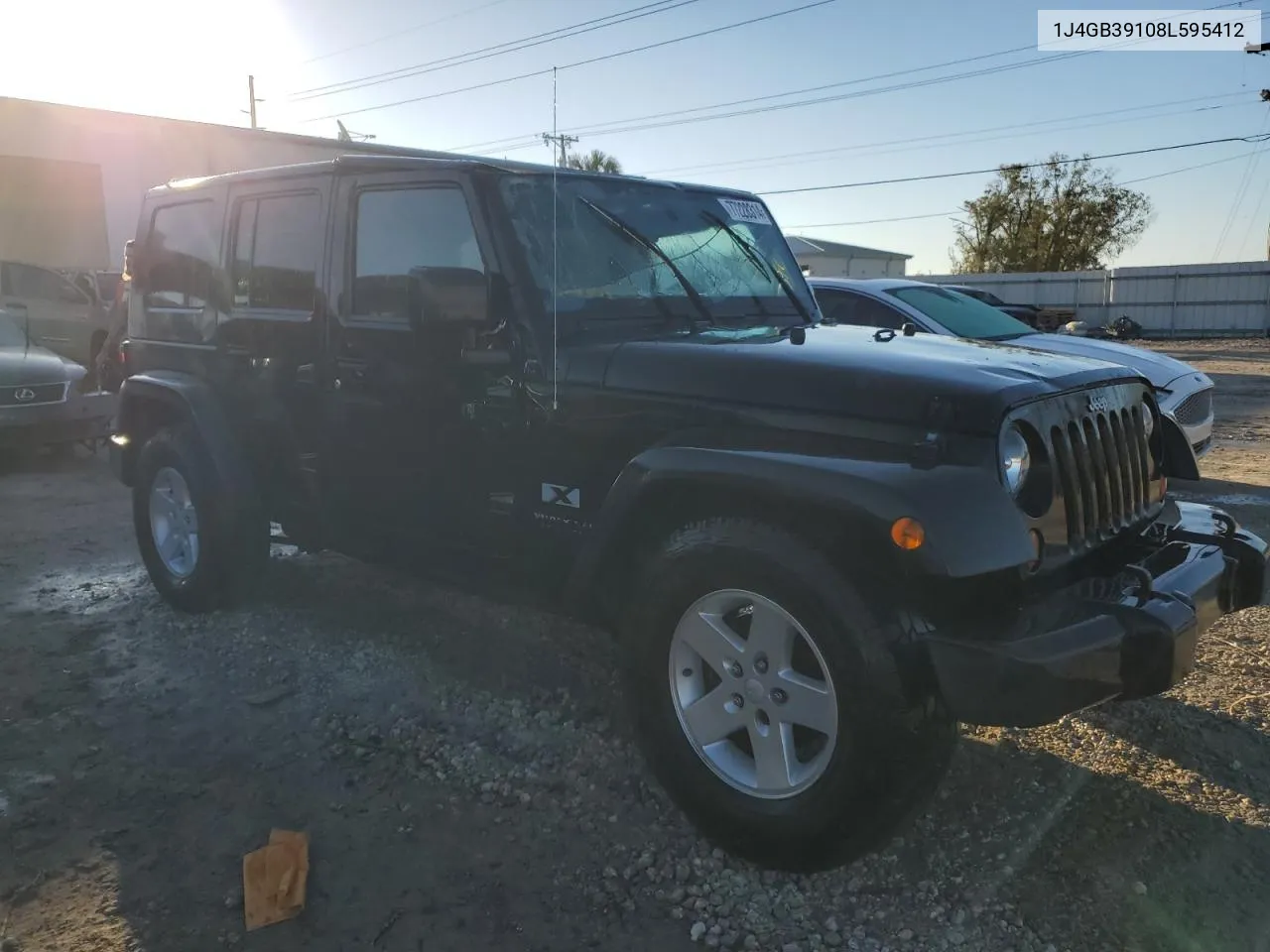 2008 Jeep Wrangler Unlimited X VIN: 1J4GB39108L595412 Lot: 77228314