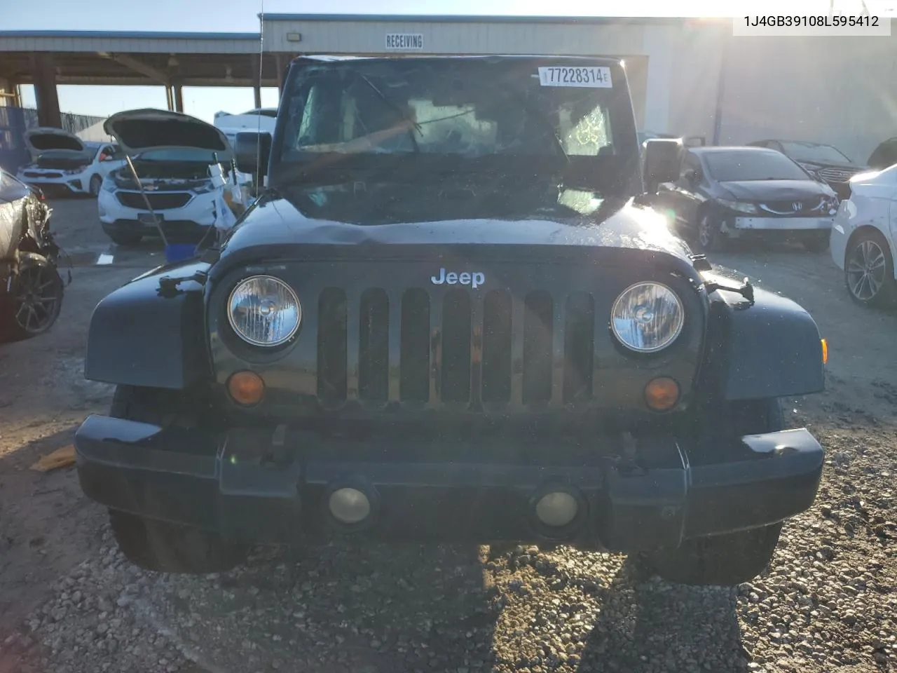 2008 Jeep Wrangler Unlimited X VIN: 1J4GB39108L595412 Lot: 77228314