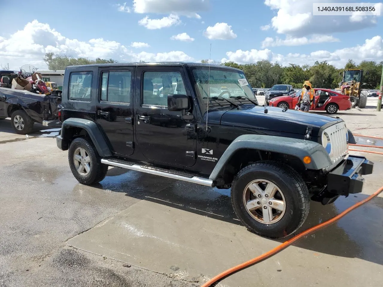 2008 Jeep Wrangler Unlimited X VIN: 1J4GA39168L508356 Lot: 77260404