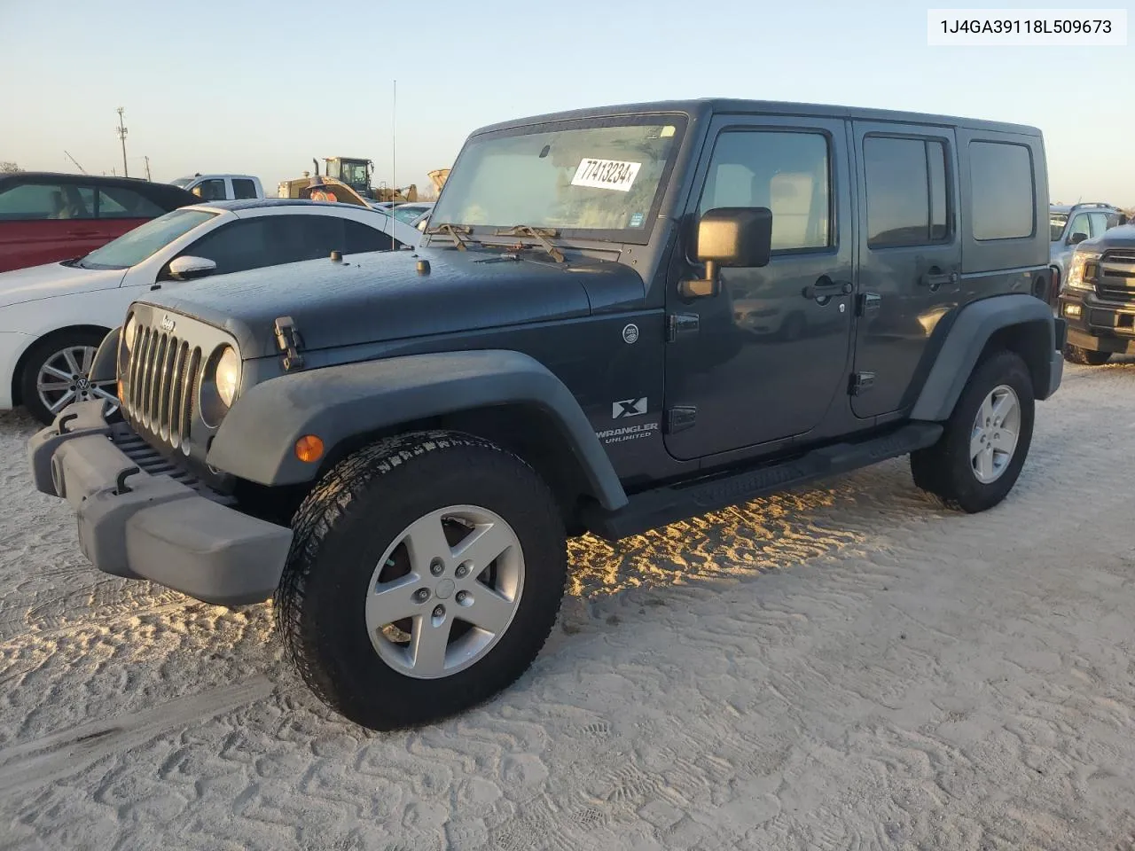 2008 Jeep Wrangler Unlimited X VIN: 1J4GA39118L509673 Lot: 77413234