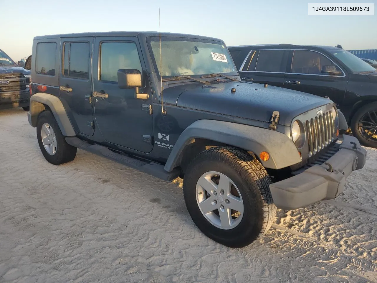 2008 Jeep Wrangler Unlimited X VIN: 1J4GA39118L509673 Lot: 77413234