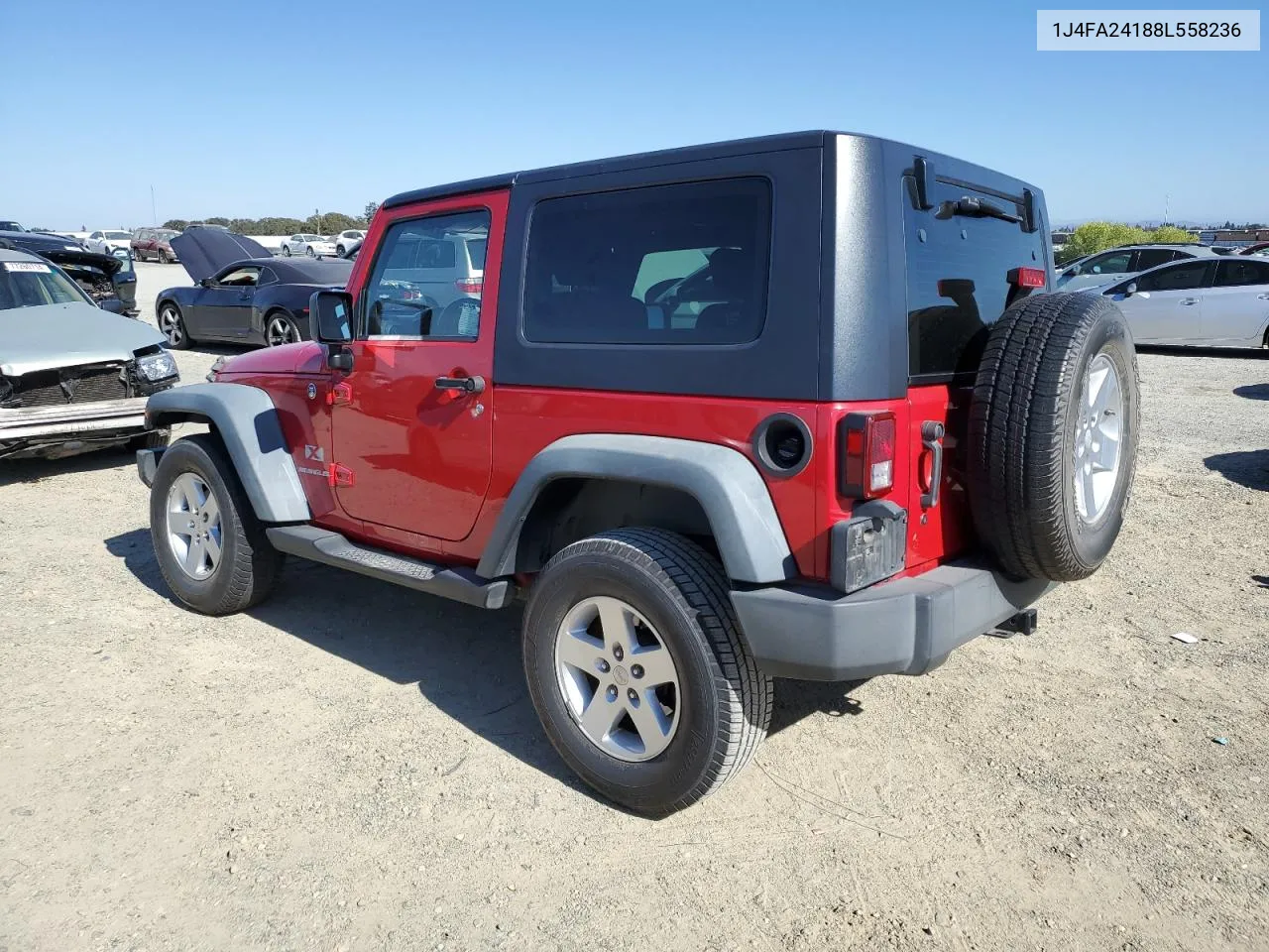 2008 Jeep Wrangler X VIN: 1J4FA24188L558236 Lot: 77418614