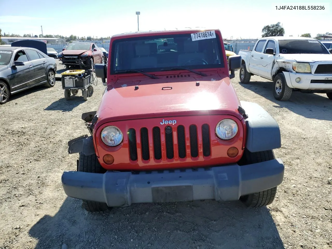 2008 Jeep Wrangler X VIN: 1J4FA24188L558236 Lot: 77418614