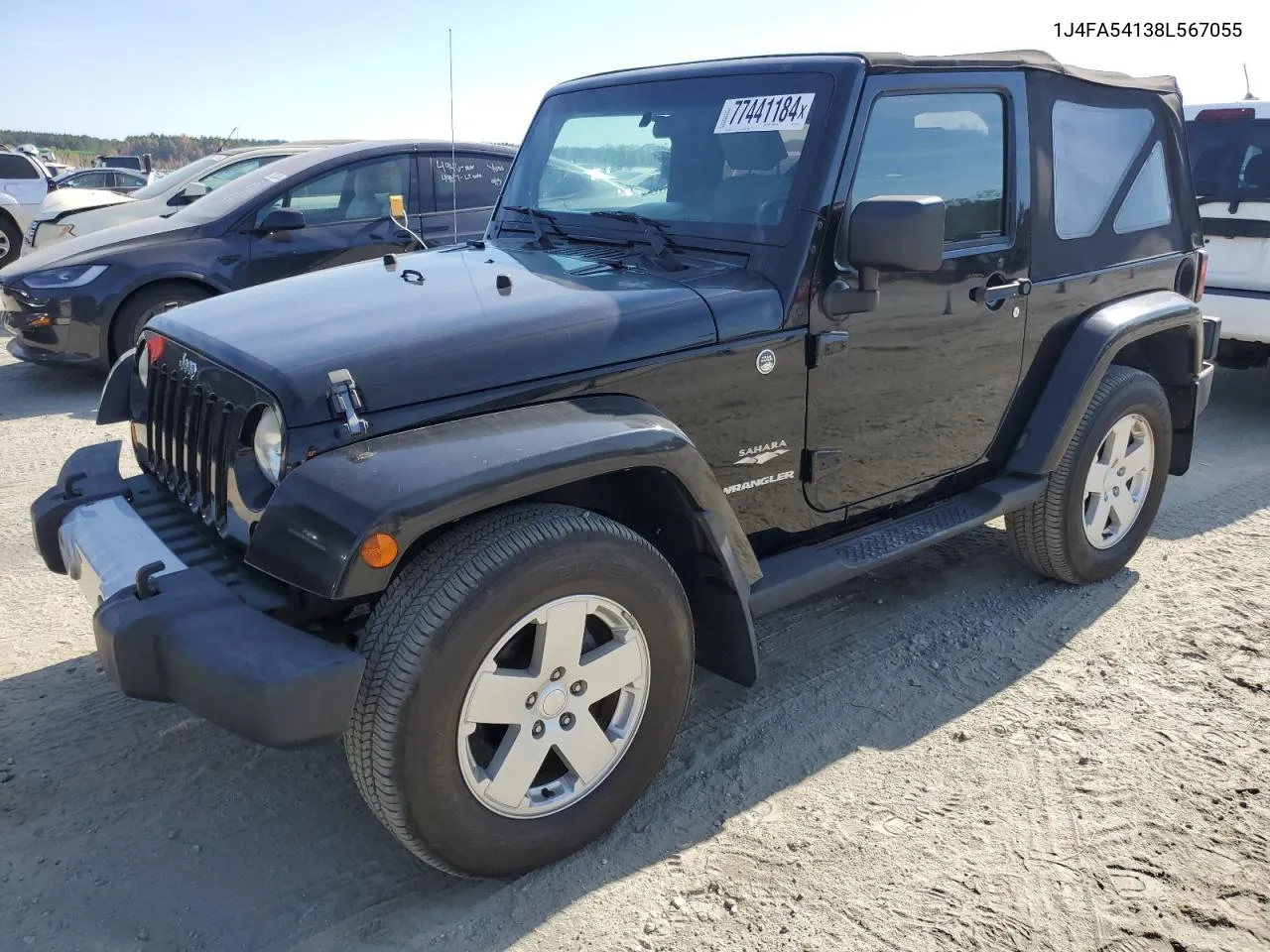 2008 Jeep Wrangler Sahara VIN: 1J4FA54138L567055 Lot: 77441184