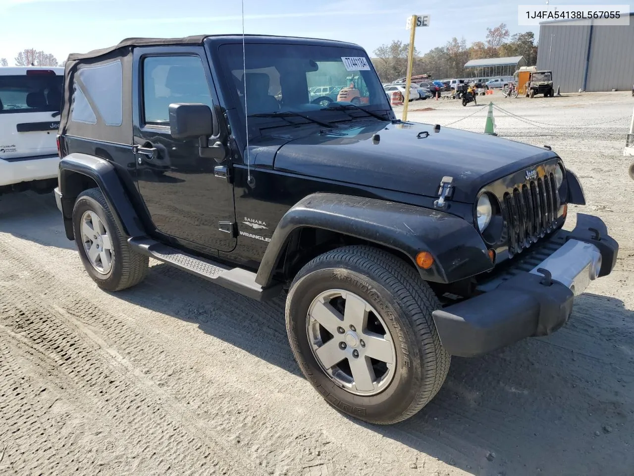 2008 Jeep Wrangler Sahara VIN: 1J4FA54138L567055 Lot: 77441184