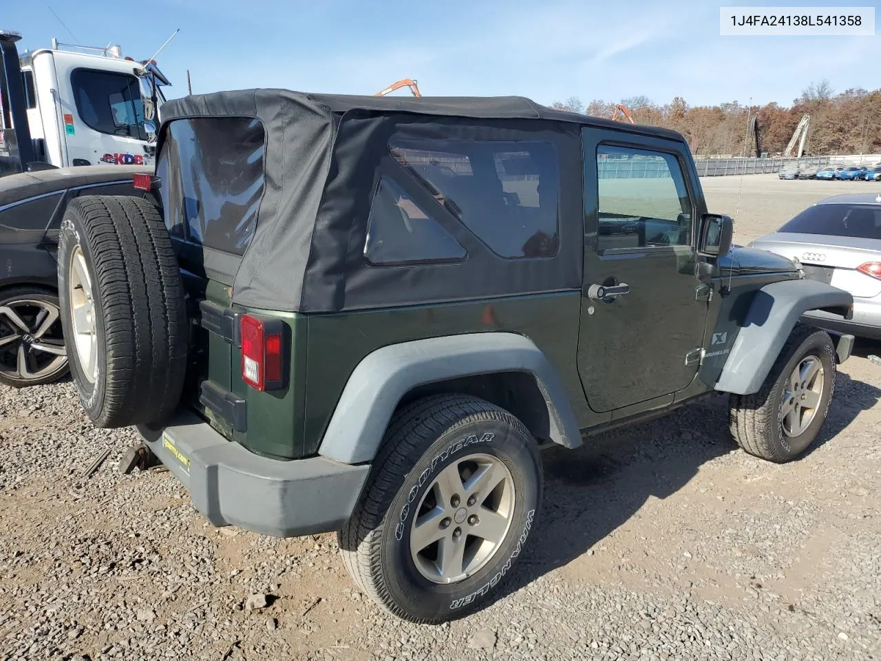 2008 Jeep Wrangler X VIN: 1J4FA24138L541358 Lot: 77894894