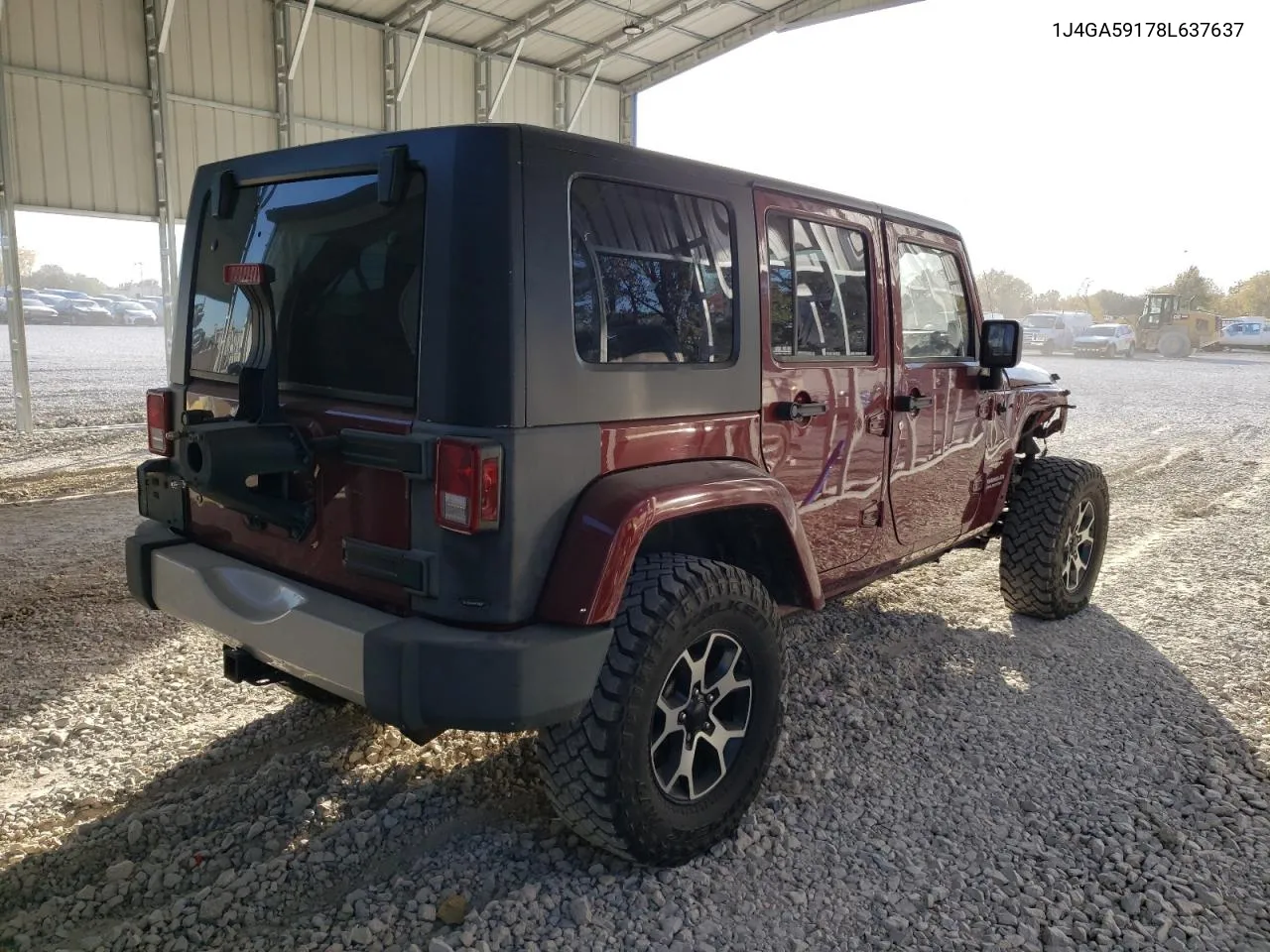 2008 Jeep Wrangler Unlimited Sahara VIN: 1J4GA59178L637637 Lot: 77998944