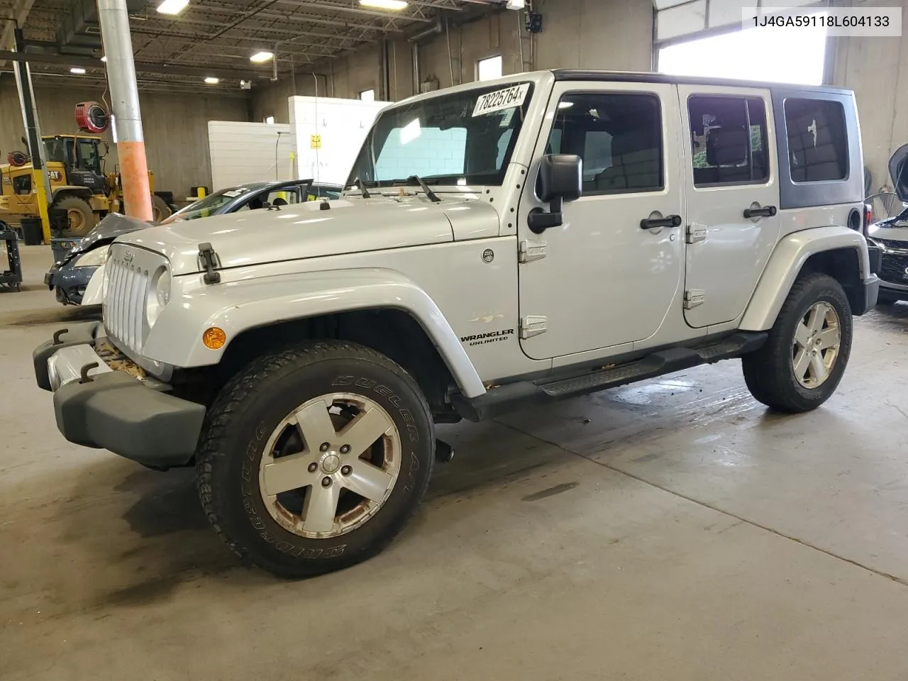 2008 Jeep Wrangler Unlimited Sahara VIN: 1J4GA59118L604133 Lot: 78225764