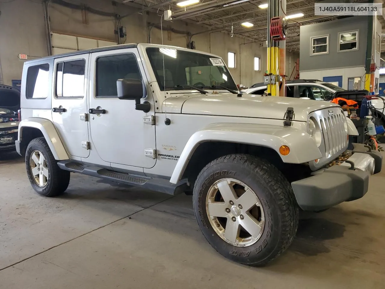 2008 Jeep Wrangler Unlimited Sahara VIN: 1J4GA59118L604133 Lot: 78225764