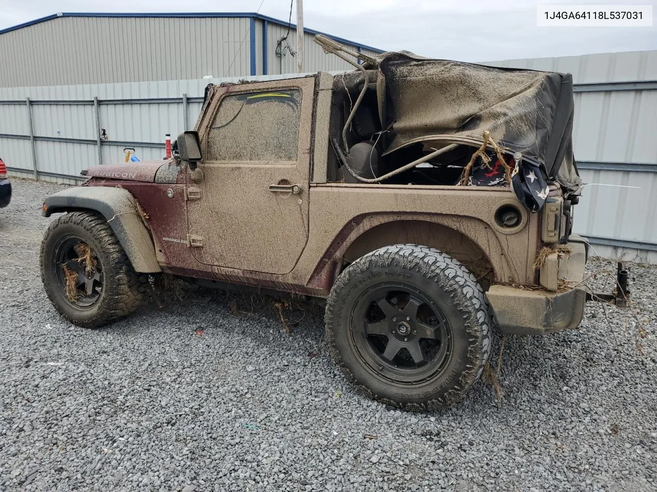 2008 Jeep Wrangler Rubicon VIN: 1J4GA64118L537031 Lot: 78705164