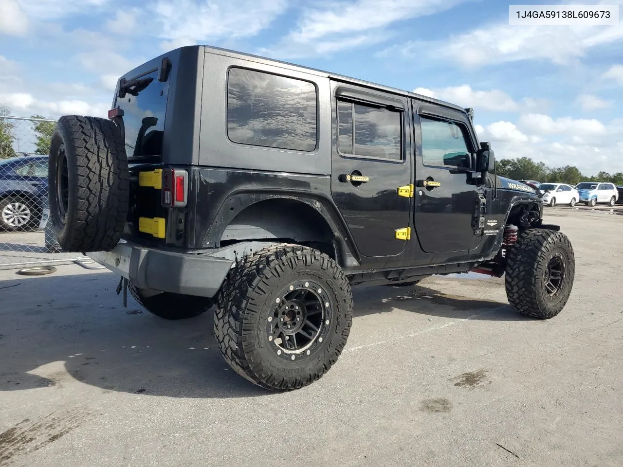 2008 Jeep Wrangler Unlimited Sahara VIN: 1J4GA59138L609673 Lot: 79507534