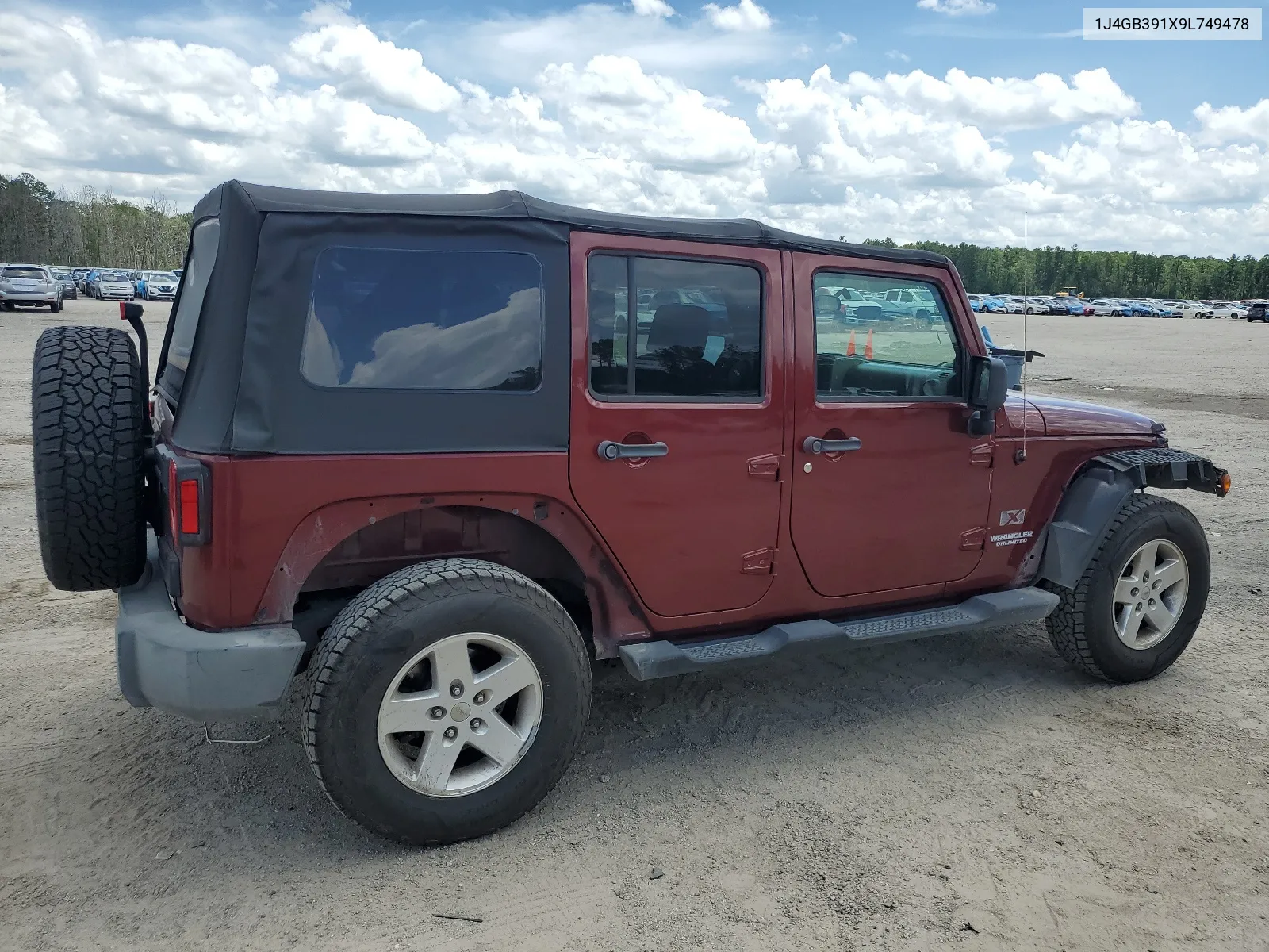 2009 Jeep Wrangler Unlimited X VIN: 1J4GB391X9L749478 Lot: 64132154