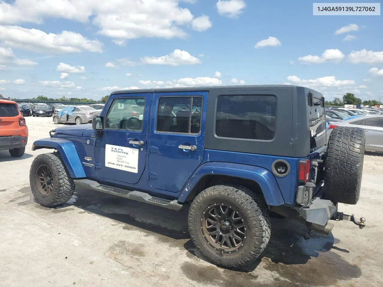 2009 Jeep Wrangler Unlimited Sahara VIN: 1J4GA59139L727062 Lot: 66534534