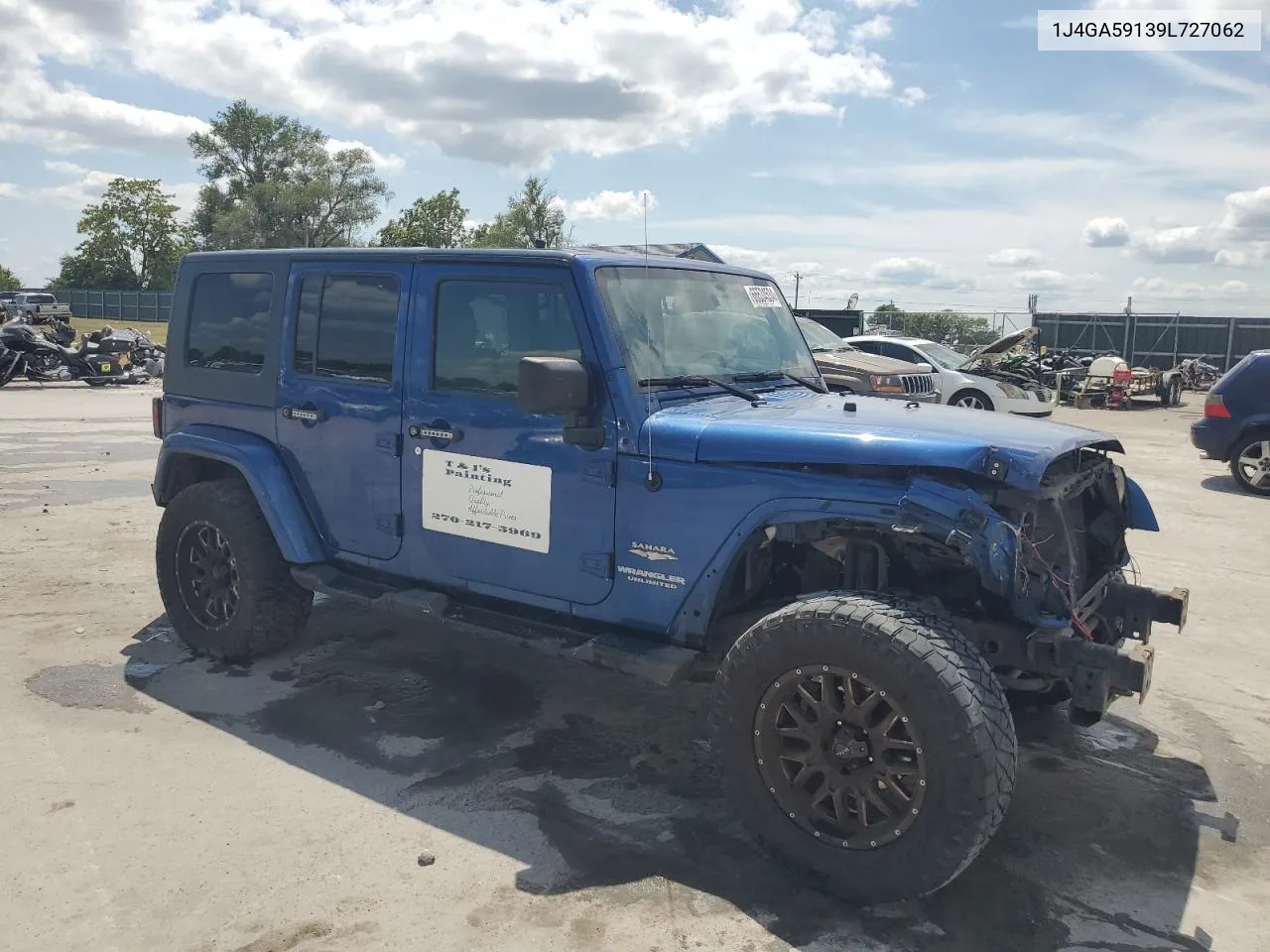 2009 Jeep Wrangler Unlimited Sahara VIN: 1J4GA59139L727062 Lot: 66534534