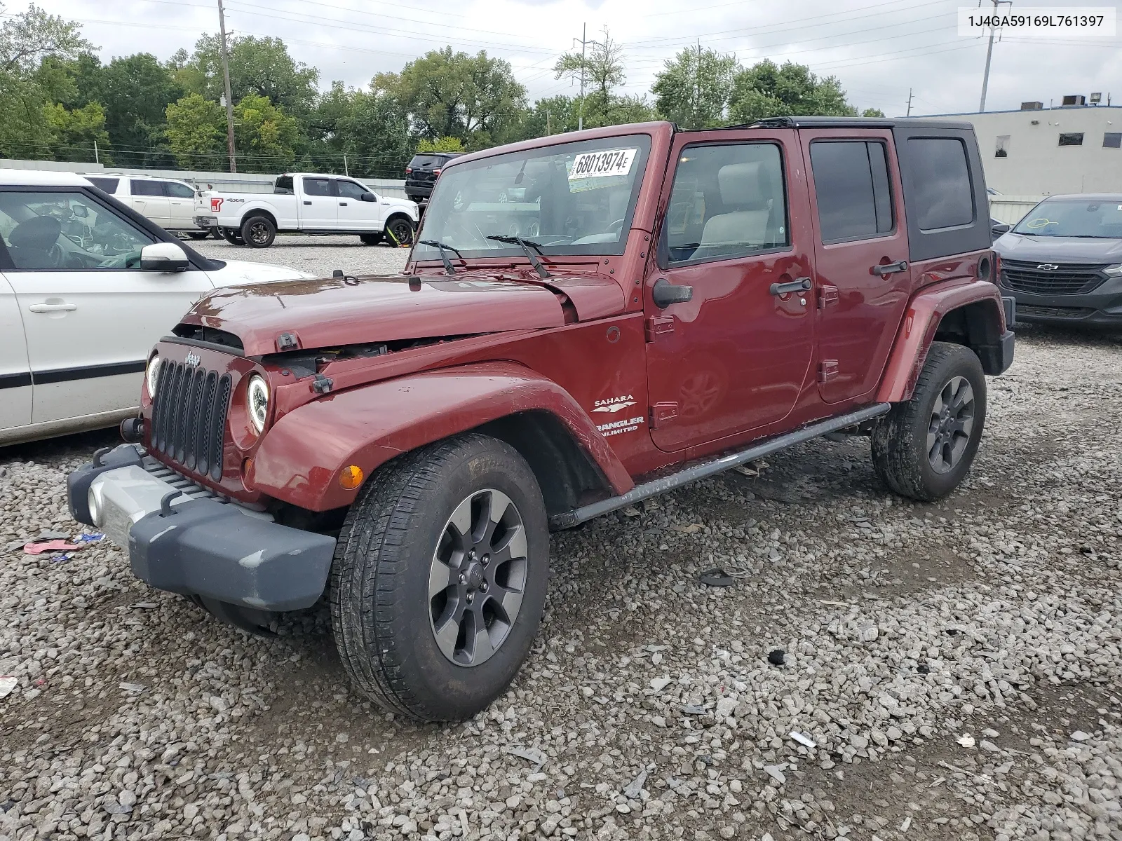 2009 Jeep Wrangler Unlimited Sahara VIN: 1J4GA59169L761397 Lot: 68013974