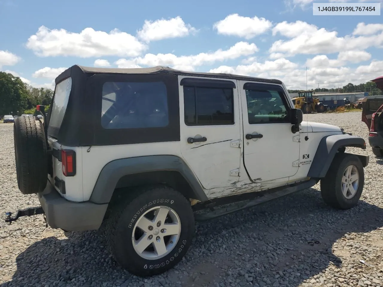 1J4GB39199L767454 2009 Jeep Wrangler Unlimited X