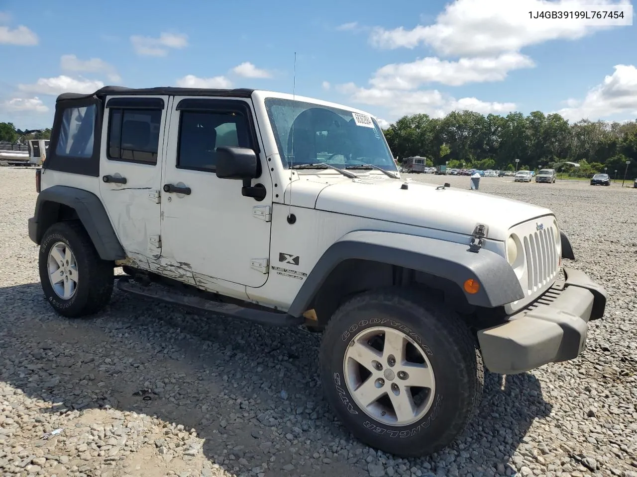 1J4GB39199L767454 2009 Jeep Wrangler Unlimited X