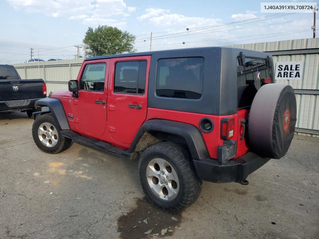 2009 Jeep Wrangler Unlimited X VIN: 1J4GA391X9L708724 Lot: 68364414