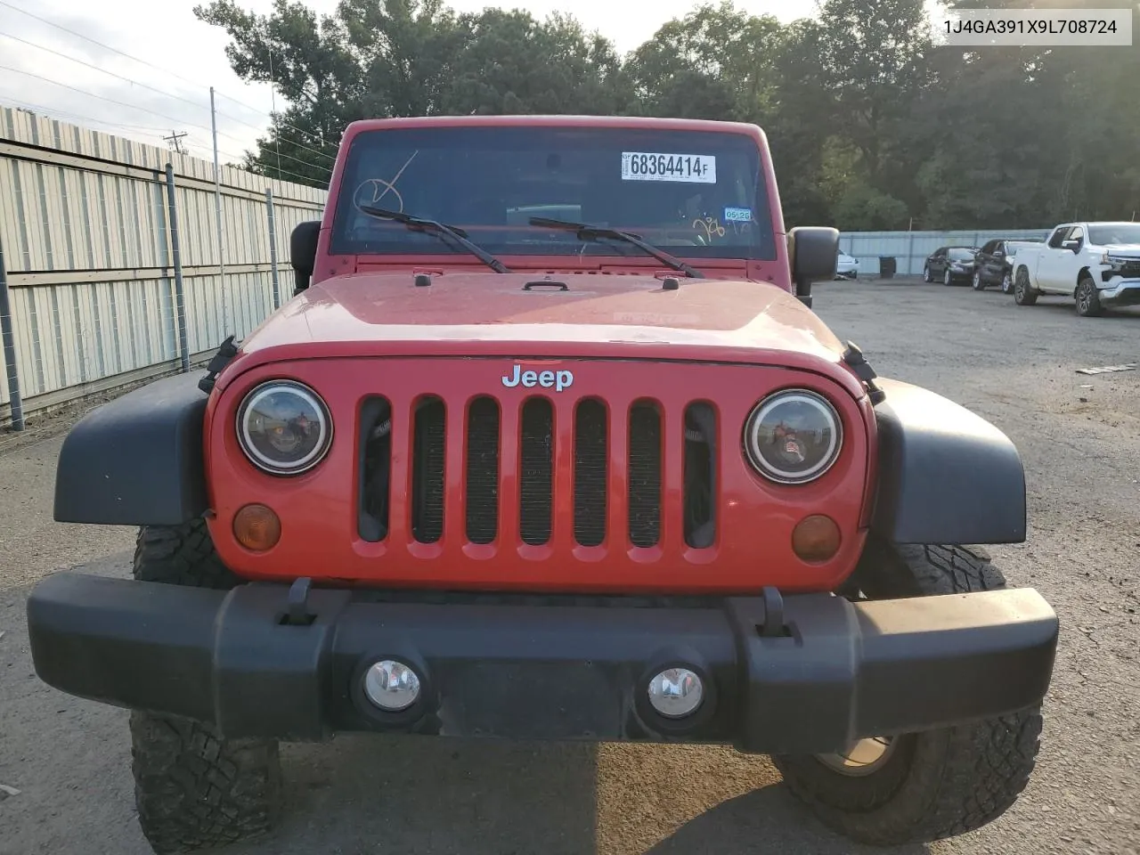 2009 Jeep Wrangler Unlimited X VIN: 1J4GA391X9L708724 Lot: 68364414