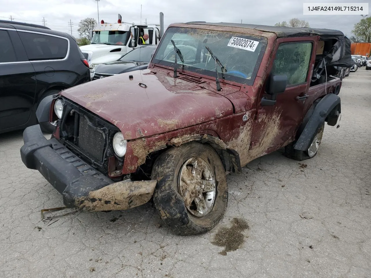 2009 Jeep Wrangler X VIN: 1J4FA24149L715214 Lot: 70021334