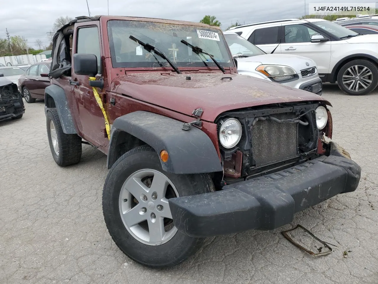 2009 Jeep Wrangler X VIN: 1J4FA24149L715214 Lot: 70021334