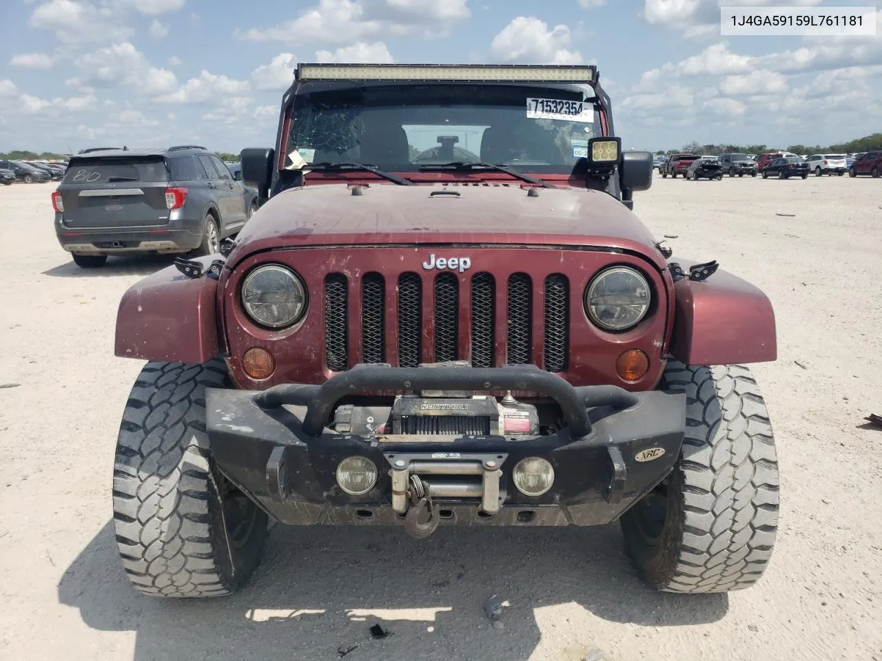 2009 Jeep Wrangler Unlimited Sahara VIN: 1J4GA59159L761181 Lot: 71532354