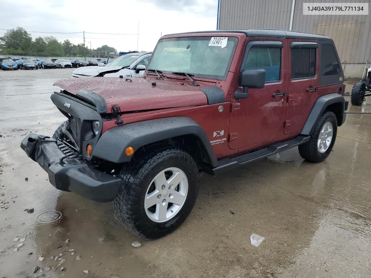 2009 Jeep Wrangler Unlimited X VIN: 1J4GA39179L771134 Lot: 72401254