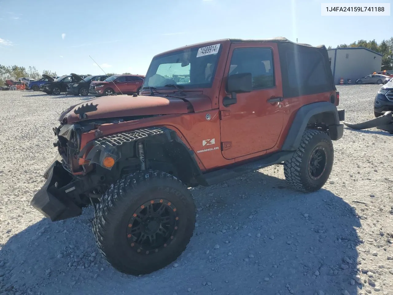 2009 Jeep Wrangler X VIN: 1J4FA24159L741188 Lot: 74589914