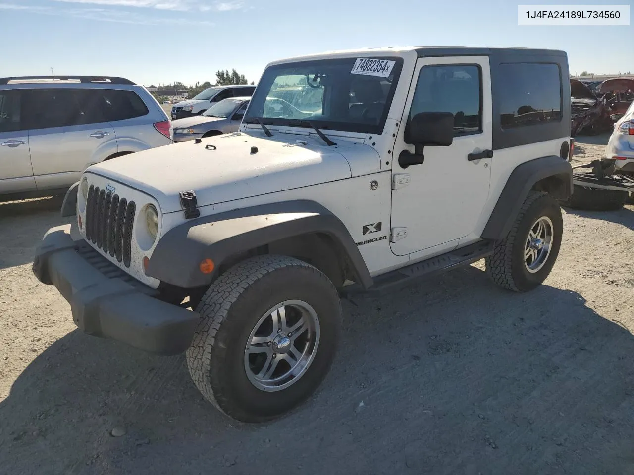 2009 Jeep Wrangler X VIN: 1J4FA24189L734560 Lot: 74882354