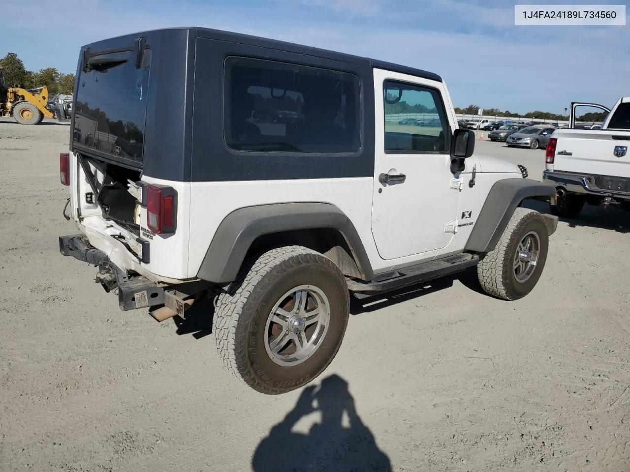 2009 Jeep Wrangler X VIN: 1J4FA24189L734560 Lot: 74882354