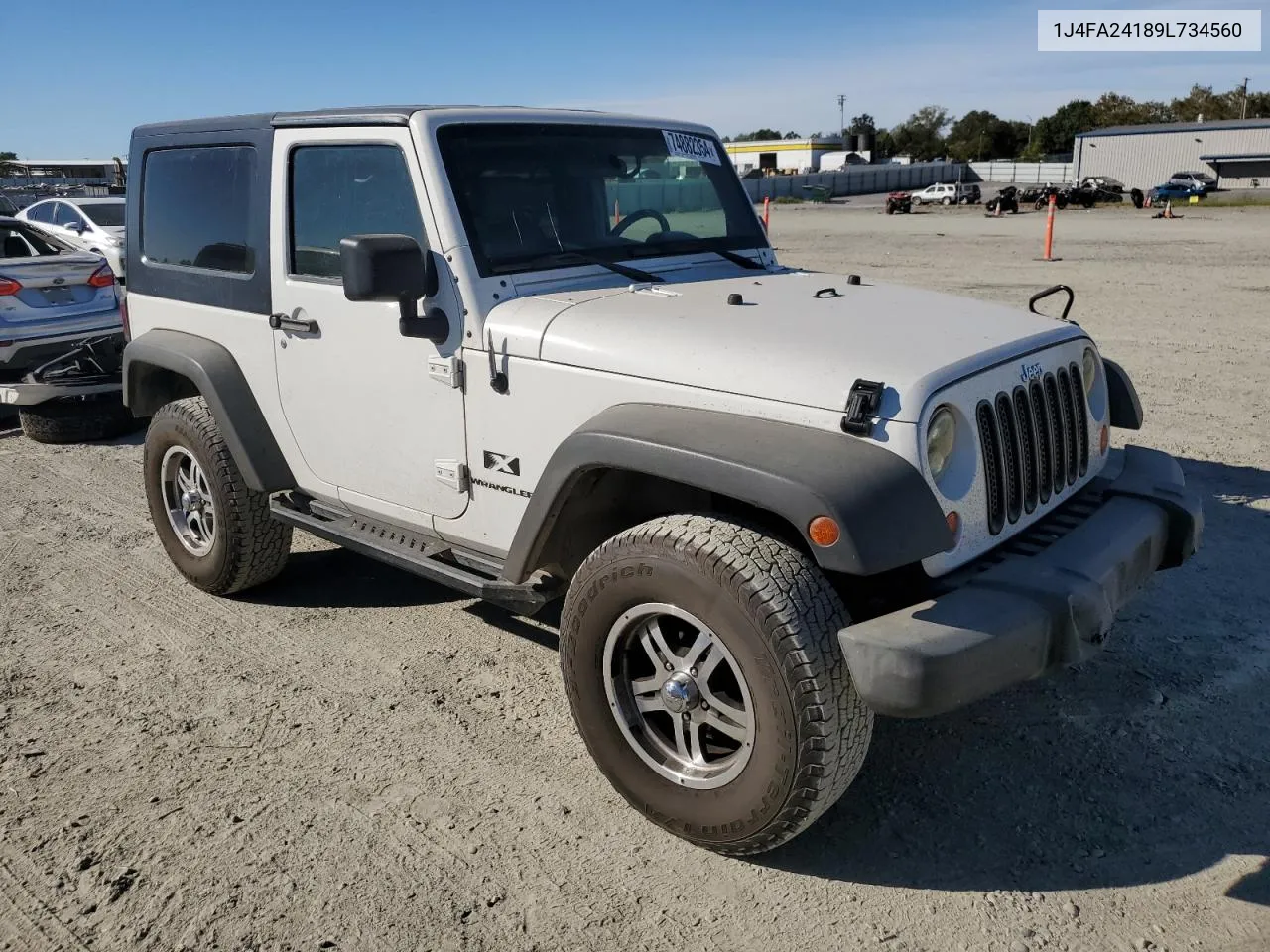 2009 Jeep Wrangler X VIN: 1J4FA24189L734560 Lot: 74882354