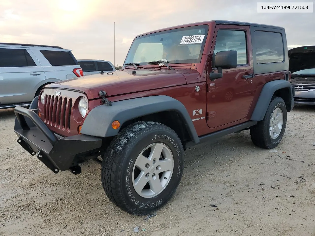 2009 Jeep Wrangler X VIN: 1J4FA24189L721503 Lot: 75092784