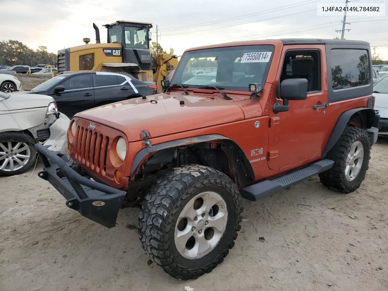 2009 Jeep Wrangler X VIN: 1J4FA24149L784582 Lot: 75550814