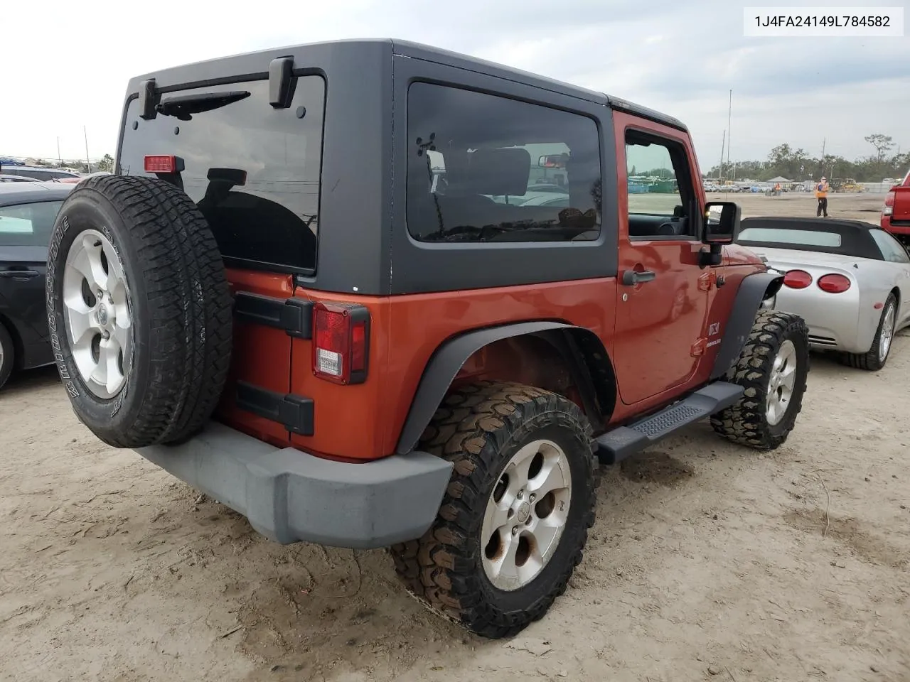 2009 Jeep Wrangler X VIN: 1J4FA24149L784582 Lot: 75550814