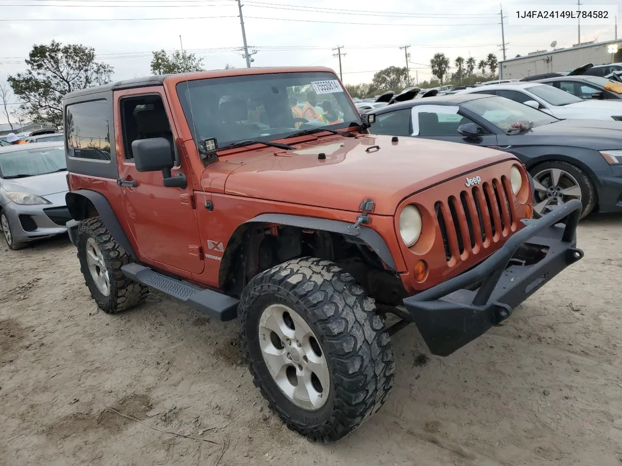 2009 Jeep Wrangler X VIN: 1J4FA24149L784582 Lot: 75550814