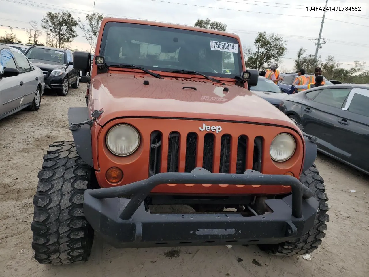 2009 Jeep Wrangler X VIN: 1J4FA24149L784582 Lot: 75550814