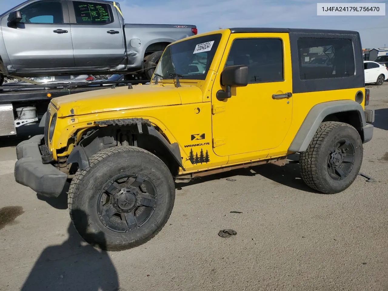 2009 Jeep Wrangler X VIN: 1J4FA24179L756470 Lot: 75564834