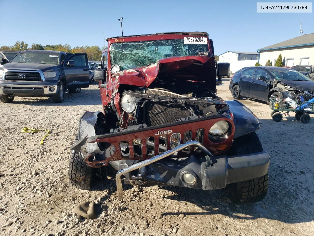 2009 Jeep Wrangler X VIN: 1J4FA24179L730788 Lot: 76275204