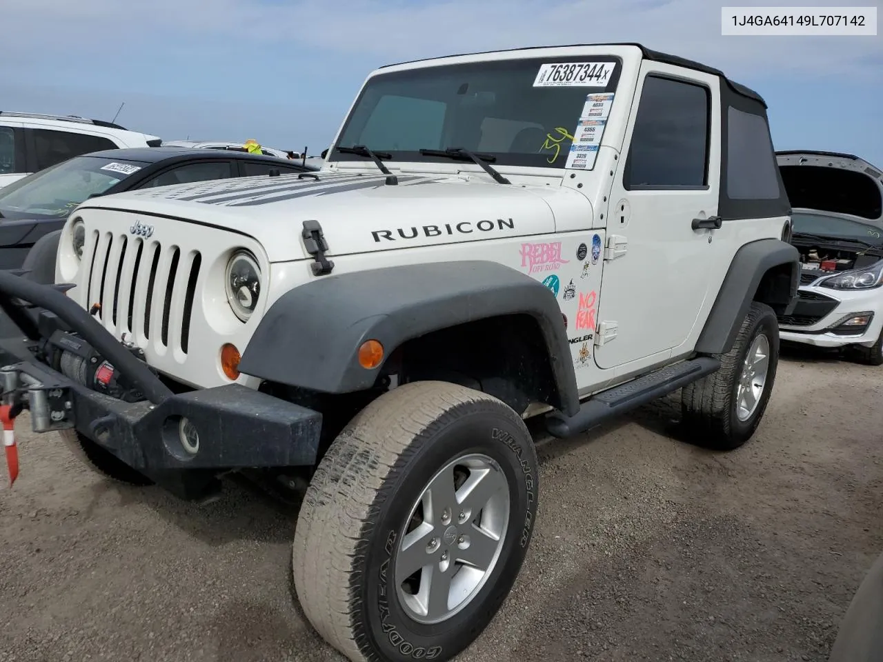 2009 Jeep Wrangler Rubicon VIN: 1J4GA64149L707142 Lot: 76387344