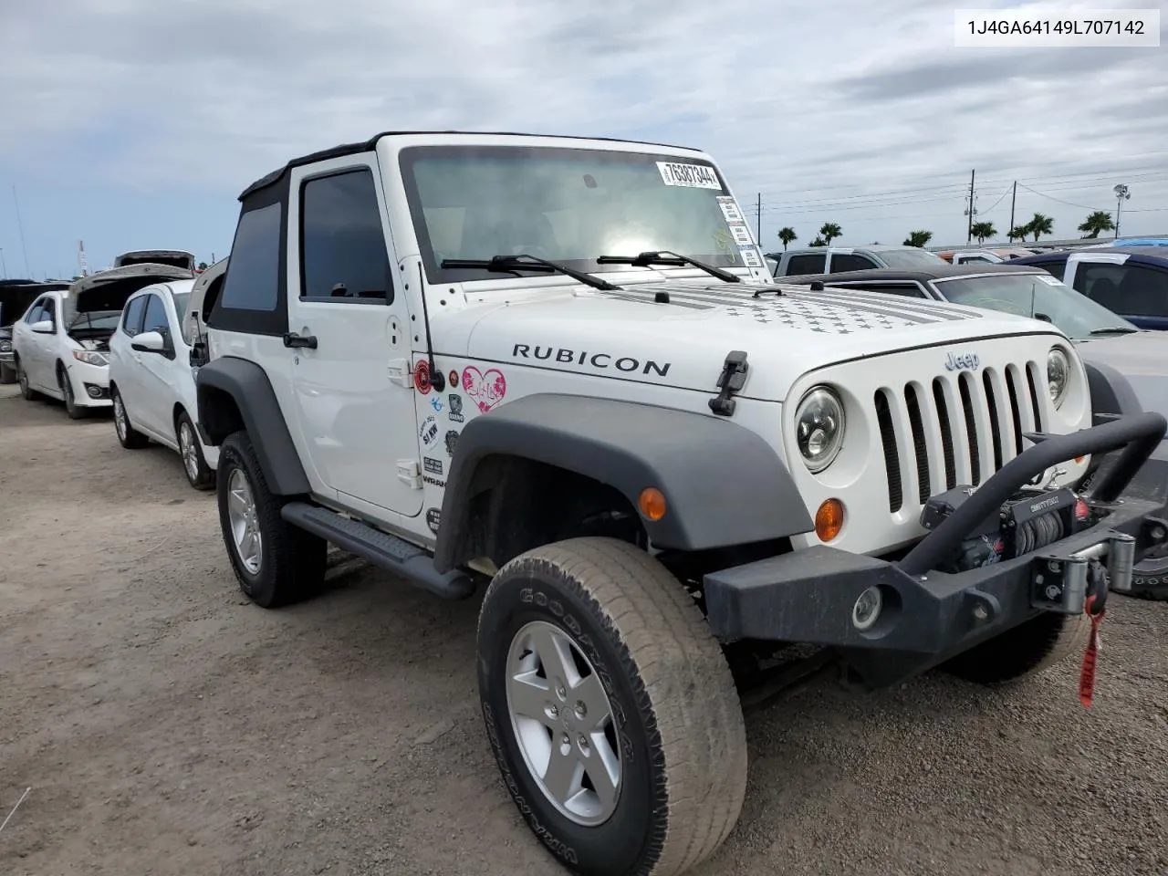 2009 Jeep Wrangler Rubicon VIN: 1J4GA64149L707142 Lot: 76387344