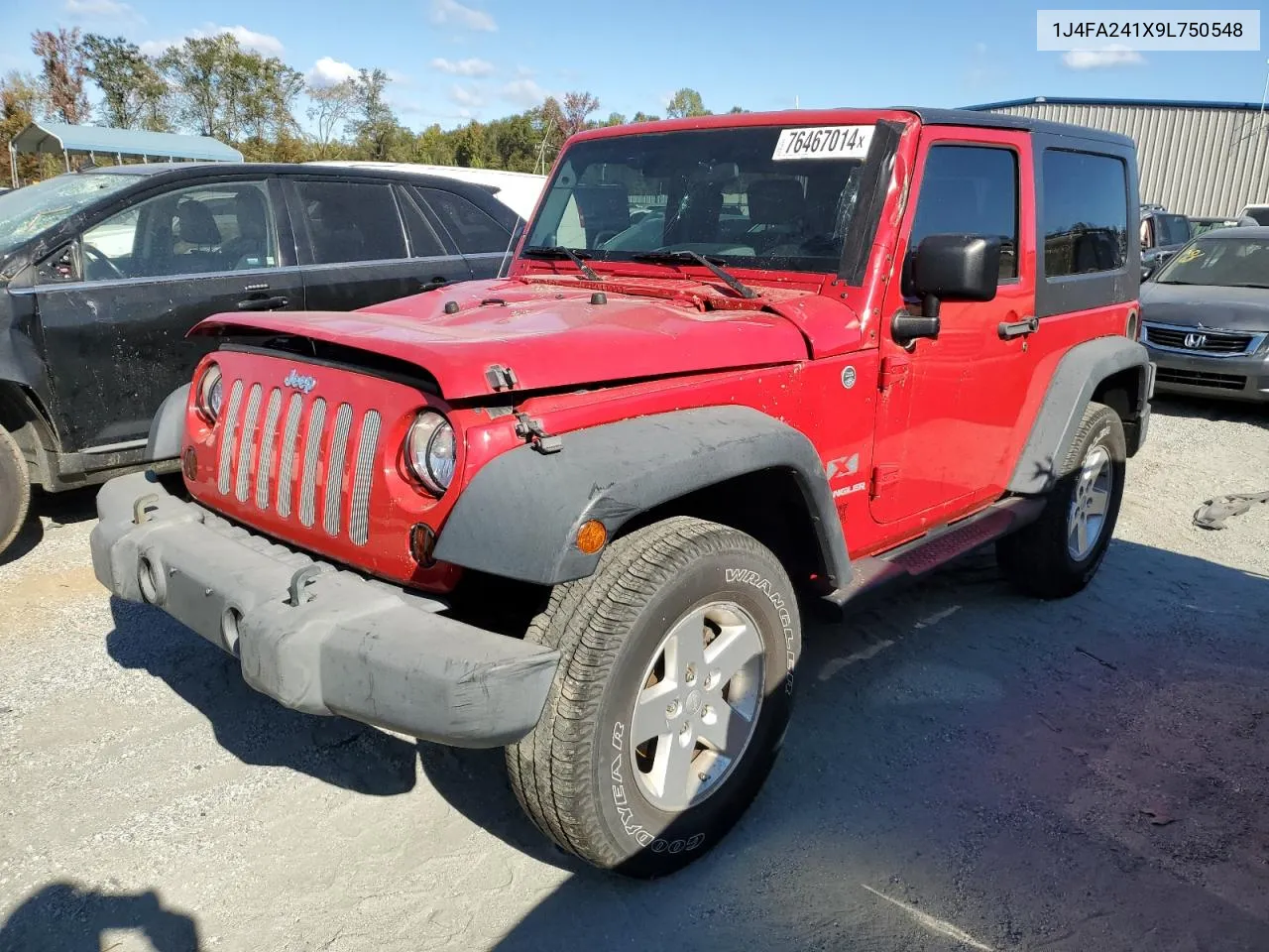 2009 Jeep Wrangler X VIN: 1J4FA241X9L750548 Lot: 76467014