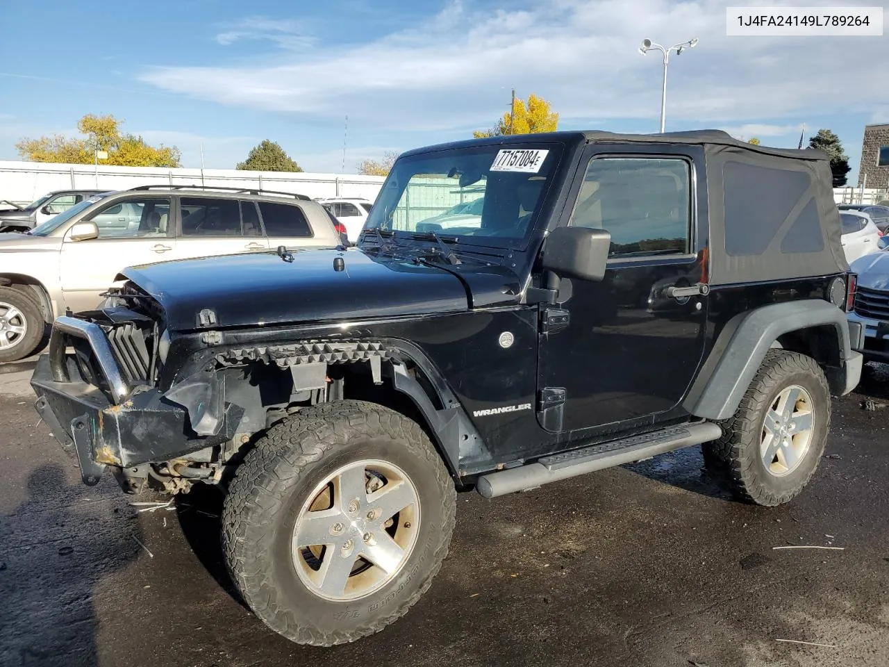 2009 Jeep Wrangler X VIN: 1J4FA24149L789264 Lot: 77157084